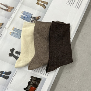 cream,sand,brown바로발송가능 soft socks (5color)