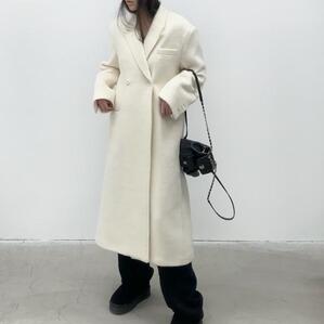 double long coat (cream)
